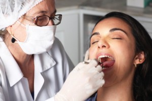 woman realaxed at the sedation dentist  Dr Les Latner Los Angeles