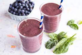 two blueberry smoothies to drink after All-on-4 surgery